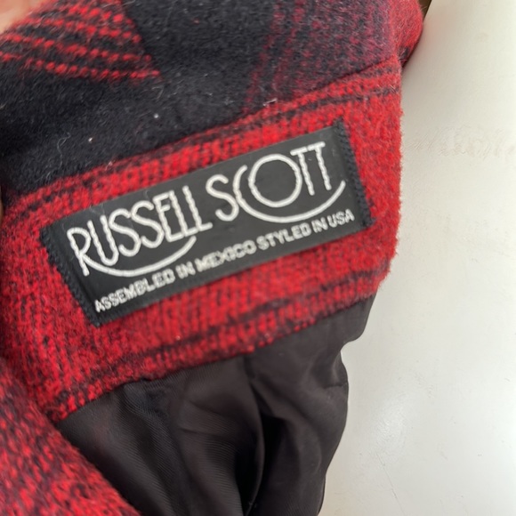 Vintage wool blend black and red western style jacket - Picture 9 of 11